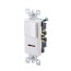 Single-Pole Decora Neon Pilot Combination Switch, Rocker & Receptacle - White (120V)