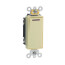 Single-Pole Decora Plus Rocker Pilot Light, Illuminated On, Commercial Grade, 20A - Ivory (120V)