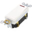 Single-Pole Decora Plus Rocker Pilot Light, Illuminated On, Commercial Grade, 20A - White (120V)
