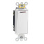 Single-Pole Decora Plus Rocker Pilot Light, Illuminated On, Commercial Grade, 20A - White (277V)