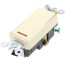 Single-Pole Decora Plus Illuminated Switch, Commercial Grade - Ivory (120V)