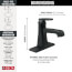 Ashlyn Single Handle Bathroom Faucet - Metal Pop-Up (Matte Black), 564-BLMPU-DST