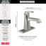 Ashlyn Single Handle Bathroom Faucet (Stainless), 564-SSMPU-DST