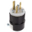 Industrial Grade Plug, 15A, 2P, NEMA 6-15P - Black/White (250V)