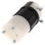 Industrial Grade Connector, 15A, NEMA 6-15R - Black/White (250V)