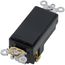 Single-Pole Decora Plus Rocker Switch, Commercial Grade - Black (120/277V)