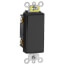 3-Way Decora Plus Rocker Light Switch, Commercial Grade - Black (120/277V)
