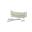 Cat 5e 110-style Wall-mount Wiring Block Kit, Includes 100-pair Block w/ Legs, Labels, And (24) C-4 Clips