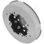 5-1/2" Dia. Solid Base Fan Box Fitting (White)