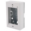 Single-Gang Shallow Switch & Receptacle Device Box Fitting (White)