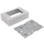 Single-Gang Shallow Switch & Receptacle Device Box Fitting (White)