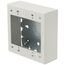Double-Gang Switch & Receptacle Device Box Fitting (White)