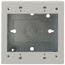 Double-Gang Switch & Receptacle Device Box Fitting (White)