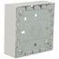 Double-Gang Switch & Receptacle Device Box Fitting (White)