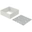 Double-Gang Switch & Receptacle Device Box Fitting (White)