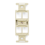 Quickport, Duplex Type 106 Insert, 4-port (Ivory)