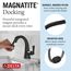 Stryke 1 Handle Pull Down Bathroom Faucet (Matte Black), 577-BLPD-DST