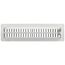 2" x 12" (Wall Opening Size) White Floor Register (350 Series)