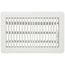 6" x 10" (Wall Opening Size) White Floor Register (350 Series)