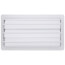 6" x 12" (Wall Opening Size) White Floor Register (350 Series)