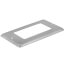4" x 2-1/8" x 1/4" Raised Single-Gang Utility Box Cover for Single GFI Receptacle