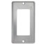 4" x 2-1/8" x 1/4" Raised Single-Gang Utility Box Cover for Single GFI Receptacle