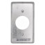 4" x 2-1/8" x 1/4" Raised Utility Box Cover for Single Flush Receptacle
