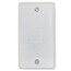4" x 2-1/8" x 1/4" Raised Utility Box Cover w/ 1/2" Knockout