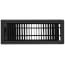 4" x 12" (Wall Opening Size) Black Floor Register (411 Series)