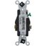 Narrow Body Single Receptacle, 20A, NEMA 5-20R - Ivory (125V)