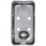 4" x 2-1/8" x 2-1/8" Single-Gang Utility Box w/ 3/4" Knockouts