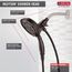 H2okinetic In2ition 4-Setting Round 2-in-1 Shower (Venetian Bronze), 58471-RB-PK