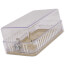 5-3/4" x 3-1/2" x 2-3/4" Clear Plastic Thermostat Guard with Two Bases