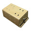 6" x 4" x 3" Steel Thermostat Guard with Two Bases (Beige Steel)