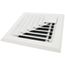 8" x 8" Aluminum Square Ceiling Diffuser 2-way Corner (White)