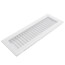 12" x 4" (Wall Opening Size) White Straight Blade, Vertical Fin Register (A718MS Series)