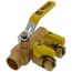 1" Sweat Full Port Purge & Fill Ball Valve