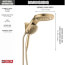 HydroRain H2Okinetic 2-in-1 Shower Head 2.5 GPM 5-Spray Pattern (Champagne Bronze), 58680-CZ25