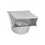 10" Galvanized Fresh Air Intake Vent w/ Screen, No Damper, 6" Pipe (26-Gauge)