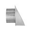 10" Galvanized Fresh Air Intake Vent w/ Screen, No Damper, 6" Pipe (26-Gauge)