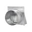 10" Galvanized Fresh Air Intake Vent w/ Screen, No Damper, 6" Pipe (26-Gauge)