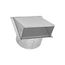 10" Galvanized Wall Exhaust Hood Vent w/ Spring Damper & Screen, 6" Pipe (26-Gauge)
