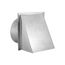 10" Galvanized Wall Exhaust Hood Vent w/ Spring Damper & Screen, 6" Pipe (26-Gauge)