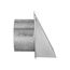 10" Galvanized Wall Exhaust Hood Vent w/ Spring Damper & Screen, 6" Pipe (26-Gauge)