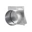 10" Galvanized Wall Exhaust Hood Vent w/ Spring Damper & Screen, 6" Pipe (26-Gauge)