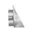 10" Aluminum Wall Exhaust Hood Vent w/ Spring Damper & Screen, 3" Pipe (20-Gauge)