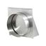 10" Aluminum Wall Exhaust Hood Vent w/ Spring Damper & Screen, 3" Pipe (20-Gauge)