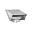 10" Aluminum Wall Exhaust Hood Vent w/ Spring Damper & Screen, 3" Pipe (20-Gauge)