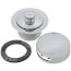 Innovator 590 16" Tubular Slip-Joint PVC Bath Waste with Push Pull Bathtub Stopper (Chrome Plated)