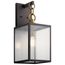 Lahden 21.75" 1 Light Outdoor Wall Light w/ Clear Seeded Glass (Weathered Zinc)
